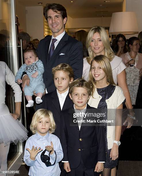 Prince Pavlos, Princess Marie Chantal Of Greece, Prince Odusseas-Kimon, Princess Maria-Olympia, Prince Constantine Alexios, Prince Aristide Stavros,...