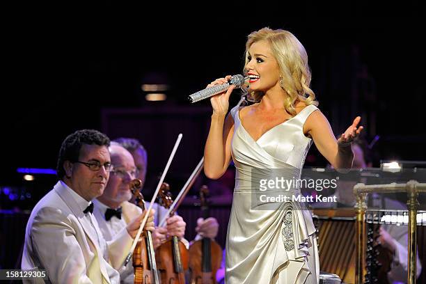 Katherine Jenkins performs at the Royal Albert Hall on December 10, 2012 in London, England.