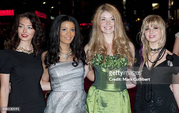 The Banned Of St Trinians-Jessica Bell, Jessica Agombar, Daisy Tonge And Harriet Bamford Arriving For The Uk Premiere Of St Trinian'S 2 - The Legend...