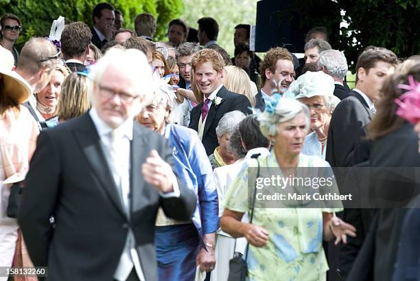 Prince Harry At The Wedding Of Mark Dyer And Amanda Kline At St Edmund'S Church, Crickhowell, Powys In Wales.