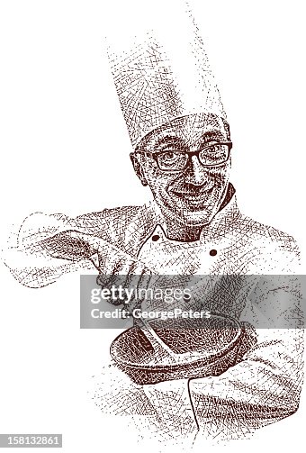 Rectangular Happy Chef Happy Chef High-Res Vector Graphic - Getty Images