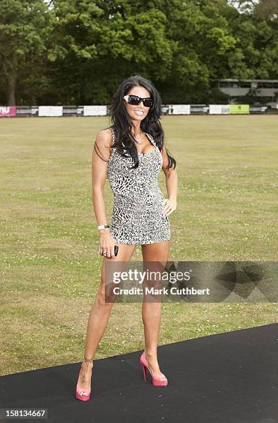 Patron Of The Inaugural Duke Of Essex Polo Trophy, Katie Price At The Event In Association With Her Chosen Charity Vision At Gaynes Park Estate In...