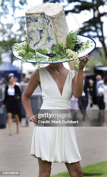 Race Goers During Ladies Day At Ascot Racecourse, Berkshire.