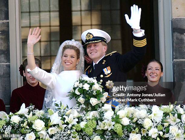 The Wedding Of Crown Prince Willem Alexander & Maxima Zorreguieta, At The Nieuwe Kerk, Amsterdam. .