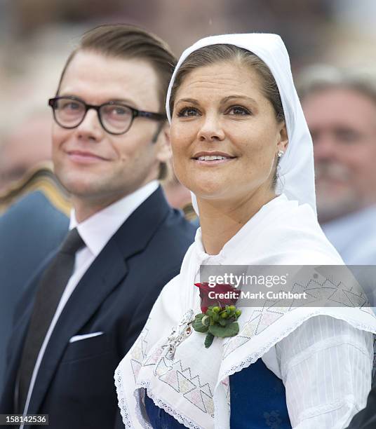 Princess Victoria Of Sweden And Prince Daniel Of Sweden At A Concert Celebrating Victorias 35Th Birthday At Borgholm'S Idrottsplats In Borgholm,...