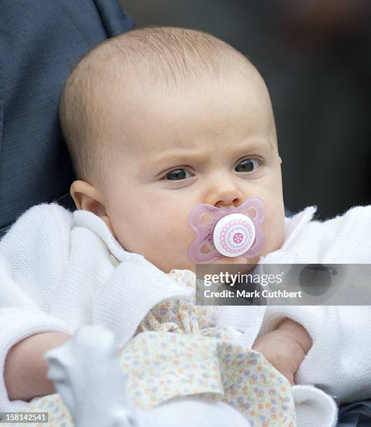 Princess Estelle Of Sweden At Birthday Celebrations For Victorias 35Th Birthday At Solliden In Borgholm, Sweden.