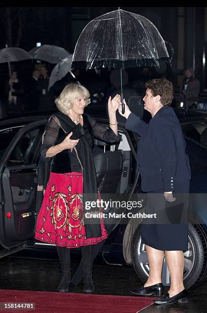 The Duchess Of Cornwall Arrives At The Prince'S Trust Rock Gala, At The Royal Albert Hall In Central London.