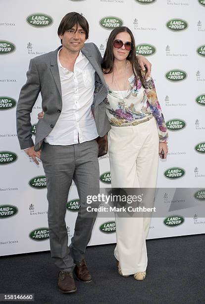 Alex James And Claire Neate Arriving At The Royal Ballet School In London For The Launch Of The New Range Rover.