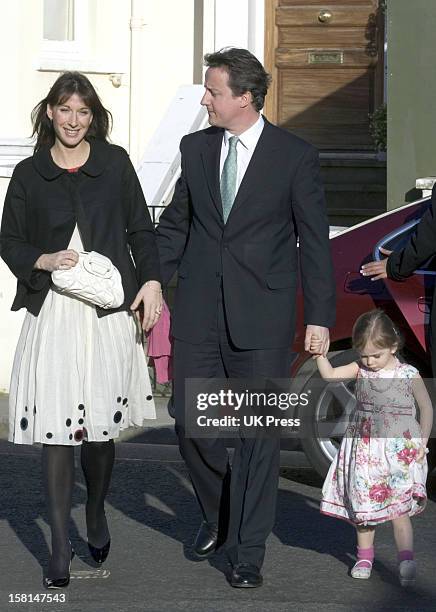 David Cameron Attends The Society Wedding Of Alan Parker & Jane Hardman At Christ Church In Kensington, London.9/3/07 .