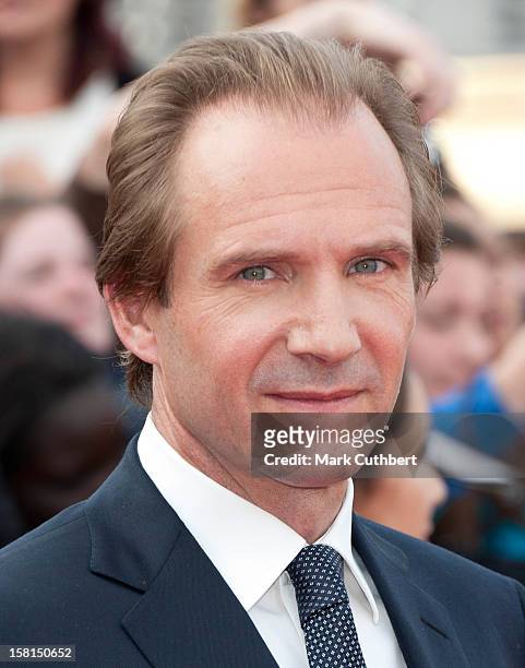 Ralph Fiennes Arriving For The World Premiere Of Harry Potter And The Deathly Hallows: Part 2 In London.