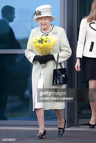 The Queen, Accompanied By The Duke Of Edinburgh, Visits Palm Paper Ltd In Kings Lynn, Norfolk.