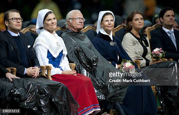 Prince Daniel, Princess Victoria Of Sweden, King Carl Xvi Gustaf Of Sweden, Queen Silvia, Princess Madeleine And Prince Carl Philip Of Sweden Use...