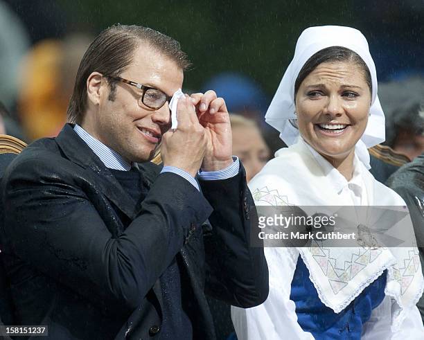 Prince Daniel And Princess Victoria During Princess Victoria Of Sweden'S 34Th Birthday Concert In Oland, Sweden.