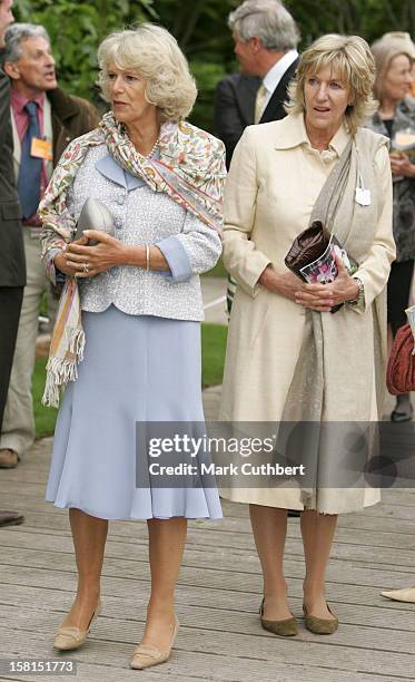 The Duchess Of Cornwall & Lady Annabel Elliot Attend The 2007 Chelsea Flower Show. .