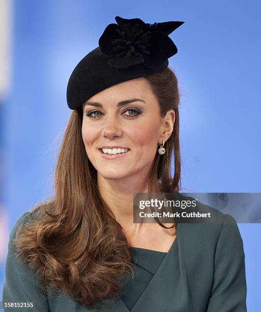 Following Lunch, The Queen, Accompanied By The Duke Of Edinburgh And The Duchess Of Cambridge, Visit The Clock Tower In Leicester City Centre To...