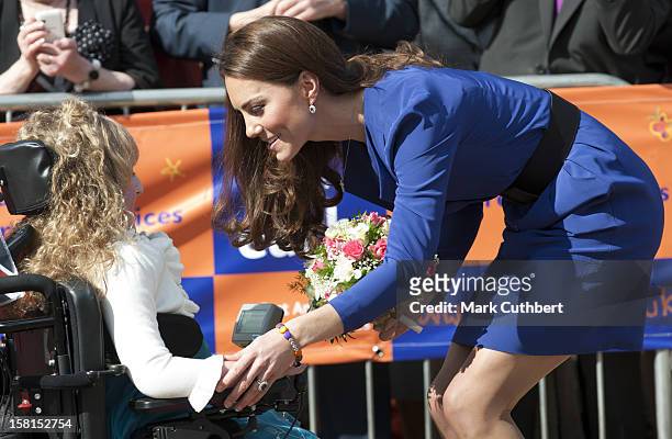 Catherine, The Duchess Of Cambridge, Royal Patron Of East Anglias Childrens Hospices , Visits The Treehouse, A Hospice Run By Each In Ipswich To...