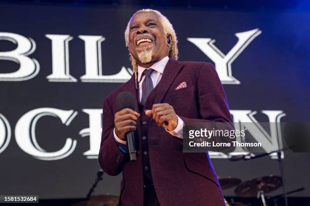 Billy Ocean performs at Uptown Festival 2023, partnered with Magic Radio, at Blackheath Common on July 30, 2023 in London, England.