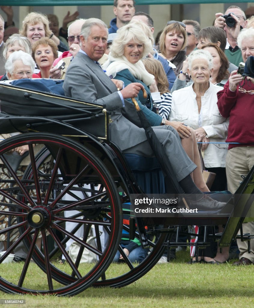 Charles And Camilla At The Sandringham Flower Show.