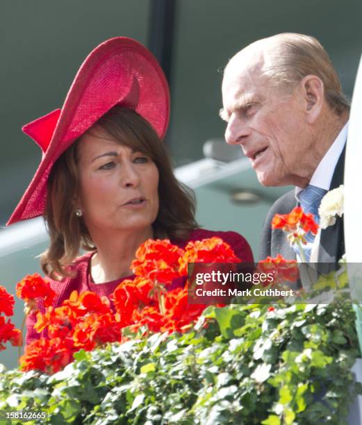 Carole Middleton And Duke Of Edinburgh On The Third Day Of Royal Ascot.