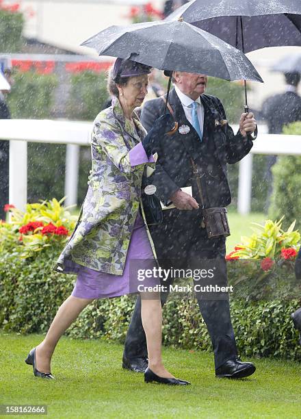 Princess Anne On The Third Day Of Royal Ascot.