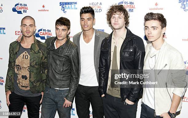 The Wanted Attending The Capital Fm Summertime Ball At Wembley Stadium.