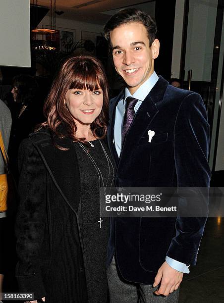 Finty Williams and cast member Joseph Timms attend an after party celebrating the press night performance of the Michael Grandage Company's debut...