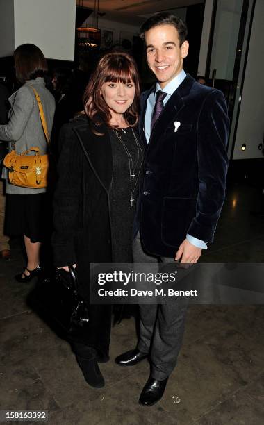 Finty Williams and cast member Joseph Timms attend an after party celebrating the press night performance of the Michael Grandage Company's debut...