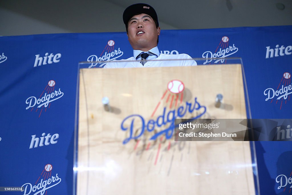 Los Angeles Dodgers Introduce Hyun-Jin Ryu