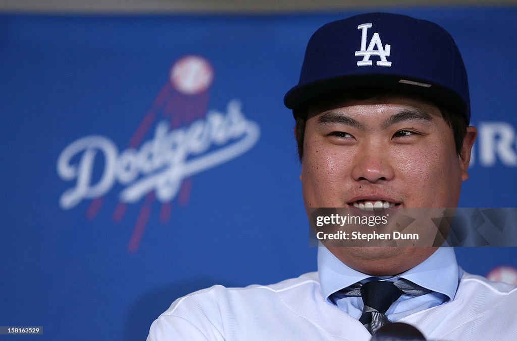 Los Angeles Dodgers Introduce Hyun-Jin Ryu