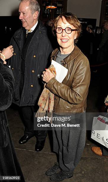 Una Stubbs and Tom Randall attend an after party celebrating the press night performance of the Michael Grandage Company's debut production 'Privates...