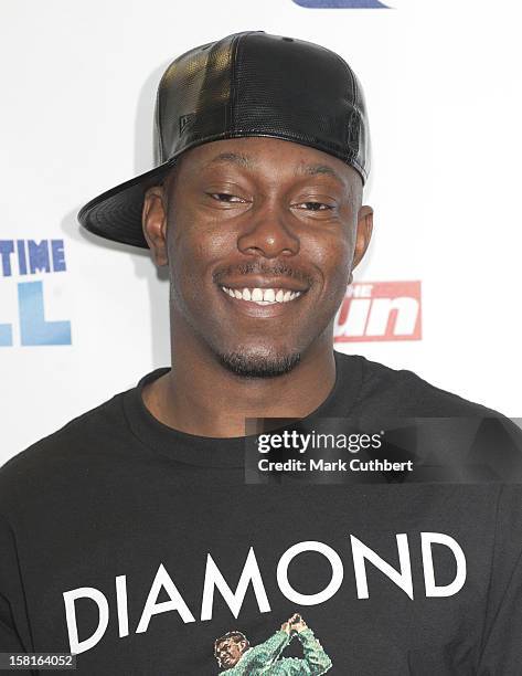 Dizzee Rascal Attending The Capital Fm Summertime Ball At Wembley Stadium.