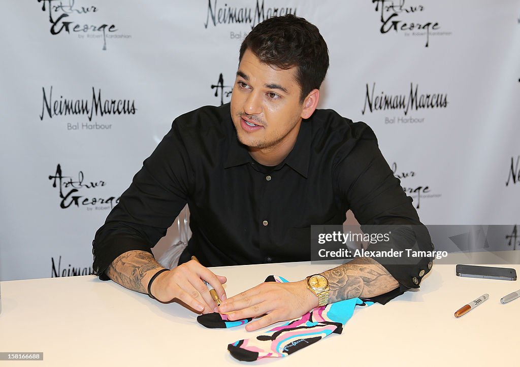 Rob Kardashian Presents Arthur George Collection at Neiman Marcus Bal Harbour