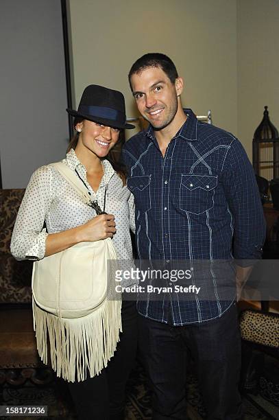 Amber Zito and Major League Baseball player Barry Zito attend the Backstage Creations Celebrity Retreat at the Mandalay Bay Events Center on December...