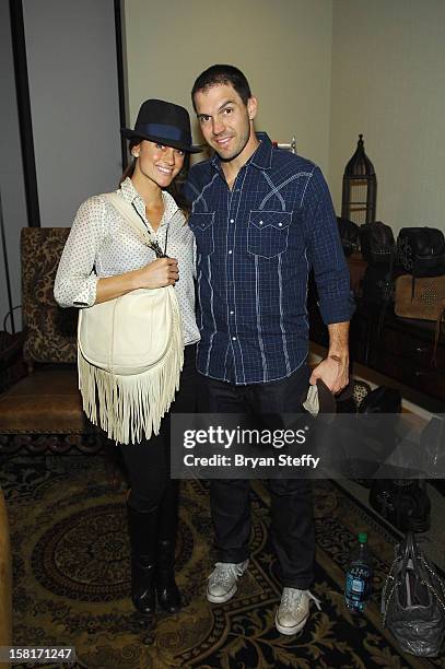 Amber Zito and Major League Baseball player Barry Zito attend the Backstage Creations Celebrity Retreat at the Mandalay Bay Events Center on December...