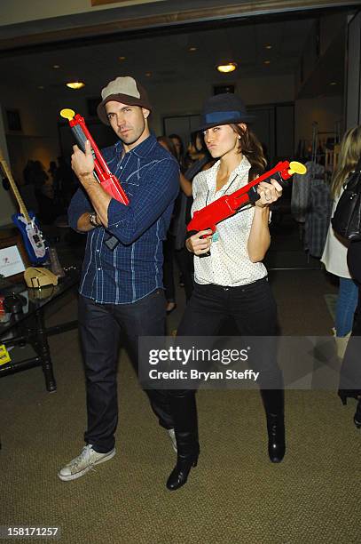 Major League Baseball player Barry Zito and amber Zito attend the Backstage Creations Celebrity Retreat at the 2012 American Country Awards at the...