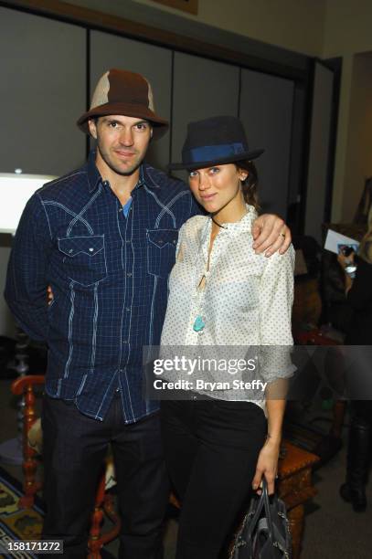 Major League Baseball player Barry Zito and amber Zito attend the Backstage Creations Celebrity Retreat at the 2012 American Country Awards at the...