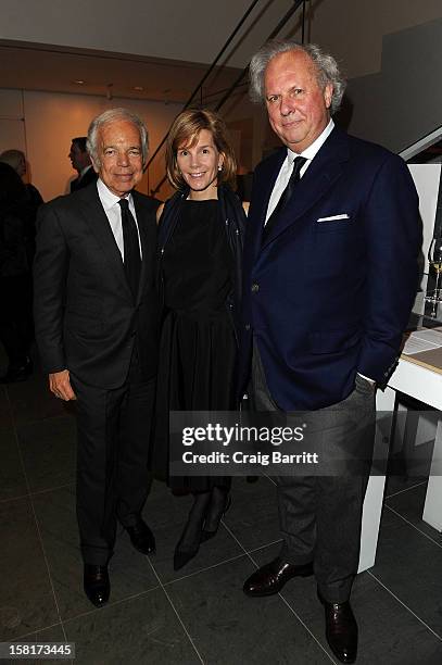 Ralph Lauren, Anna Carter and Graydon Carter host an evening with the cast and producers o the PBS Masterpiece series "Downton Abbey" on December 10,...