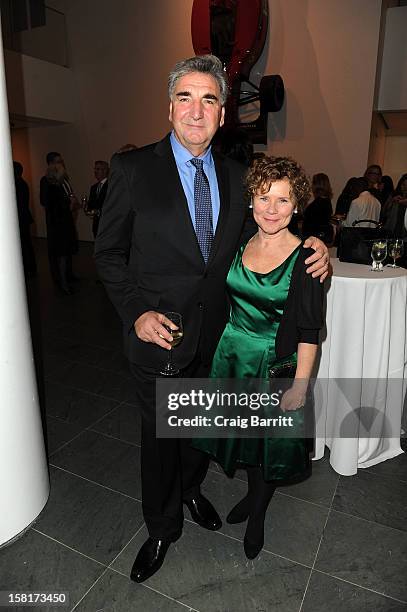 Jim Carter and Imelda Staunton attend an evening with the cast and producers of PBS Masterpiece series "Downton Abbey" hosted by Ralph Lauren &...