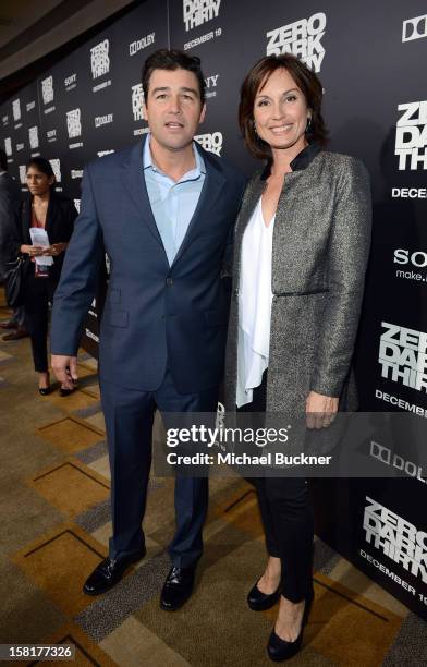 Actor Kyle Chandler and wife Kathryn Chandler arrive at the Los Angeles premiere of Columbia Pictures' "Zero Dark Thirty" at Dolby Theatre on...