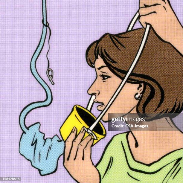 woman putting oxygen mask on - oxygen mask stock illustrations