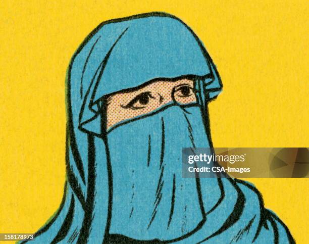 Veiled Woman, Stockfoto