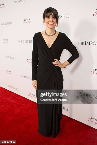 Maria Belon attends the Los Angeles Premiere of "The Impossible" presented by Grey Goose Vodka at ArcLight Cinemas on December 10, 2012 in Hollywood,...