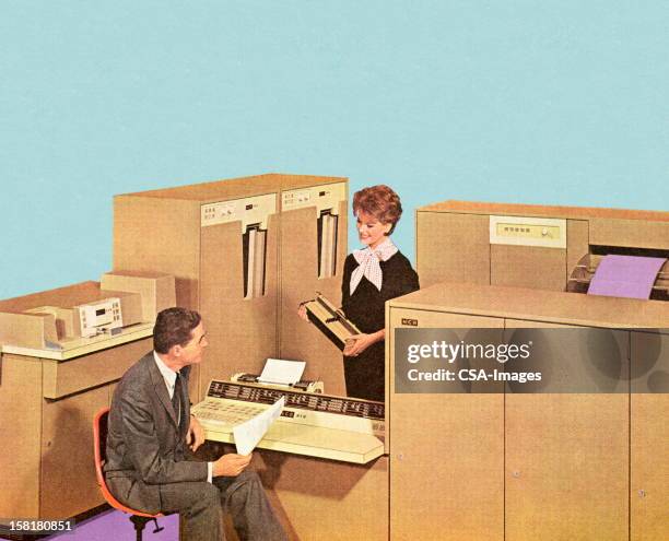 people working in office - control room stock illustrations