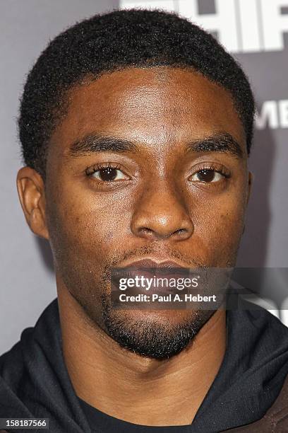 Actor Chad Boseman arrives at the premiere of Columbia Pictures' "Zero Dark Thirty" held at the Dolby Theatre on December 10, 2012 in Hollywood,...