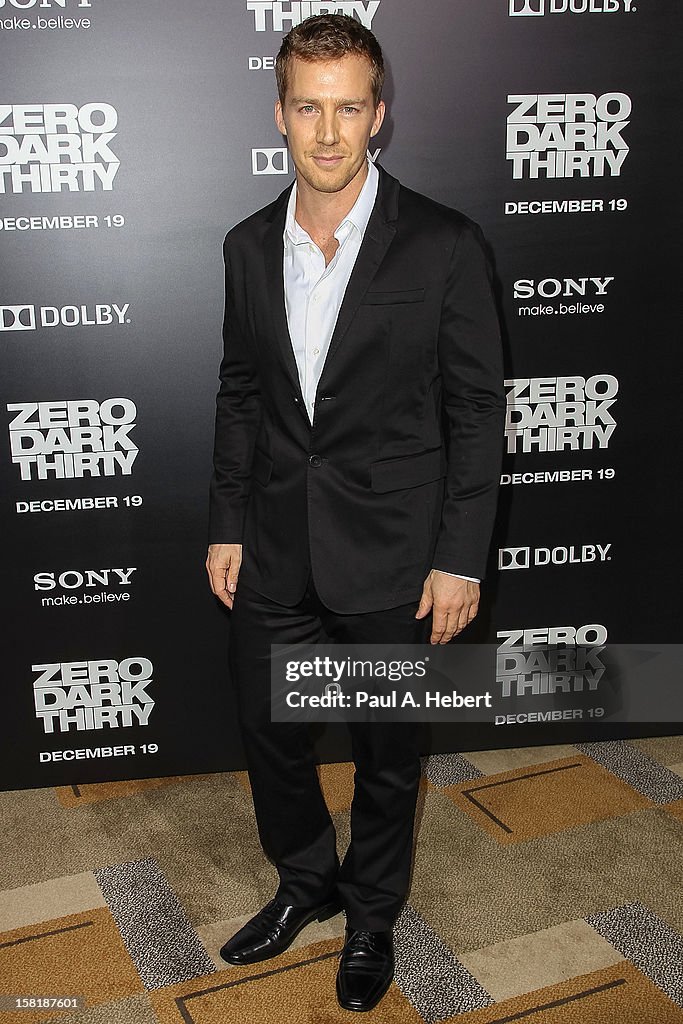 Premiere Of Columbia Pictures' "Zero Dark Thirty" - Arrivals