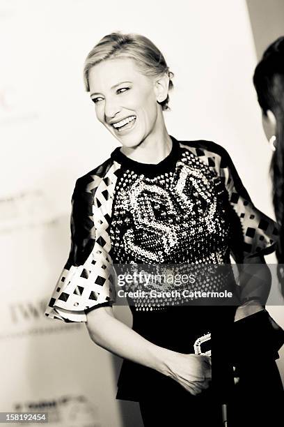 Actress Cate Blanchett attends the Dubai International Film Festival and IWC Schaffhausen Filmmaker Award Gala Dinner and Ceremony at the One and...