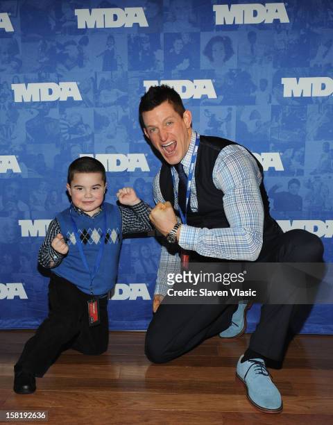 Giants' Steve Weatherford attends MDA's 2013 Muscle Team Kick Off Event at The Lighthouse at Chelsea Piers on December 10, 2012 in New York City.