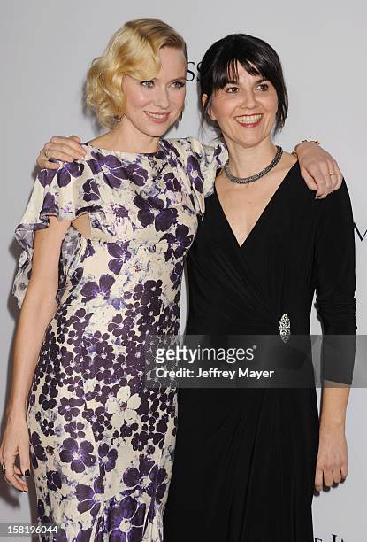Actress Naomi Watts and producer Maria Belon arrive at the 'The Impossible' - Los Angeles Premiere at ArcLight Cinemas Cinerama Dome on December 10,...