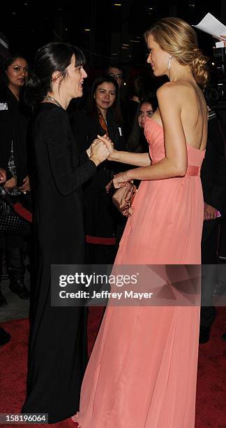 Model Petra Nemcova and producer Maria Belon arrive at the 'The Impossible' - Los Angeles Premiere at ArcLight Cinemas Cinerama Dome on December 10,...