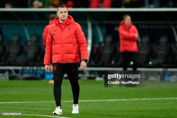 Vlatko Andonovski head coach of USA after losing the FIFA Women's World Cup Australia &amp; New Zealand 2023 Round of 16 match between Winner Group G...